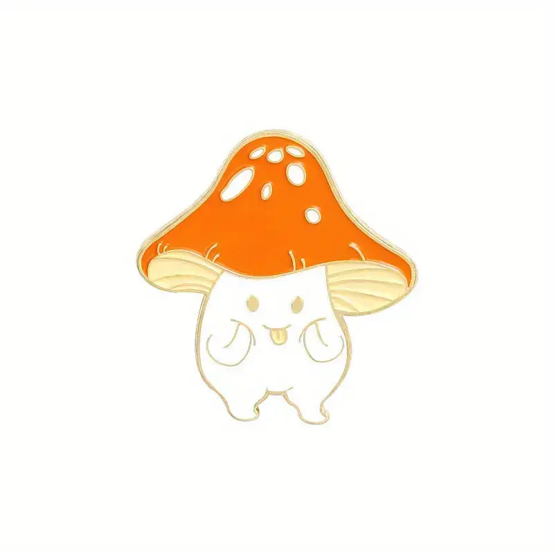 Creative Mushroom Enamel Pins for Backpacks and Clothes