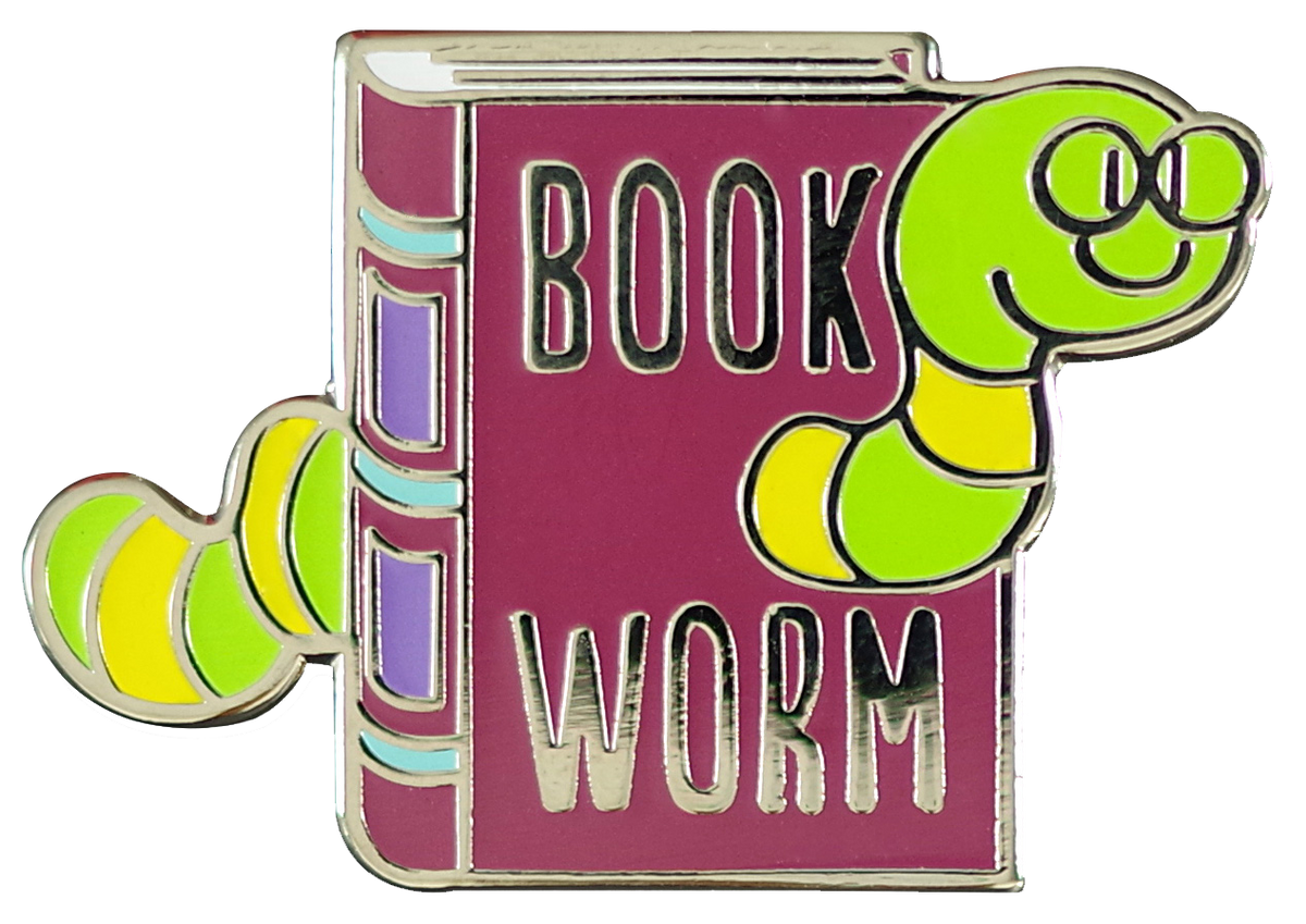 Bookworm Enamel Pin