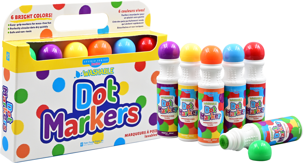 Studio Series Junior Washable Dot Markers (Set of 6)