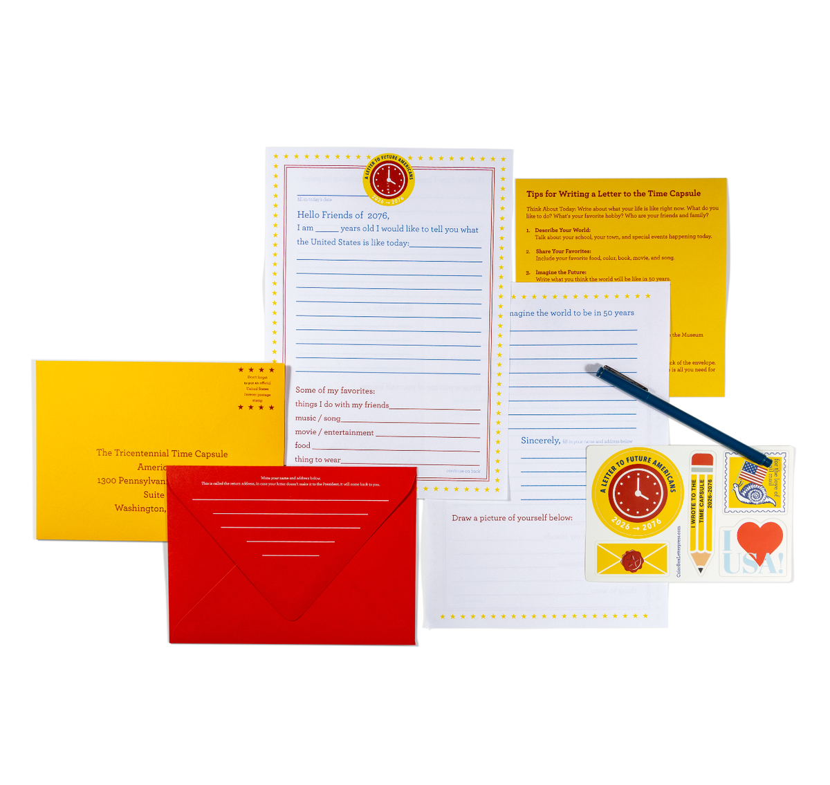 Write a Letter to the Time Capsule | Letter Writing Kit