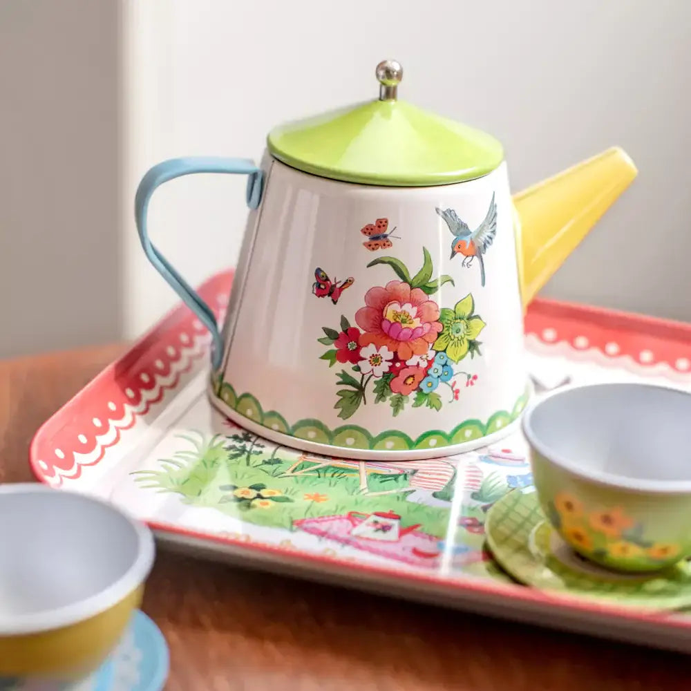 Metal tea set - The Big Family