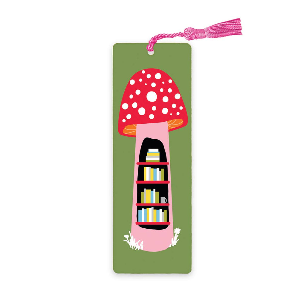 Book Nook Mushroom Woodland Bookmark with tassel