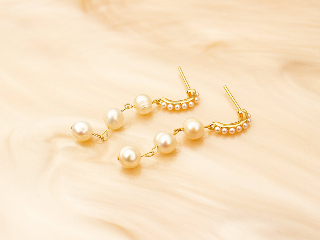 Freshwater Pearl Wedding Bride Bridesmaid Dangles
