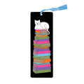 Book Stack Bookstore Cat Bookmark with tassel