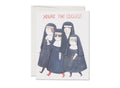 Nuns friendship greeting card