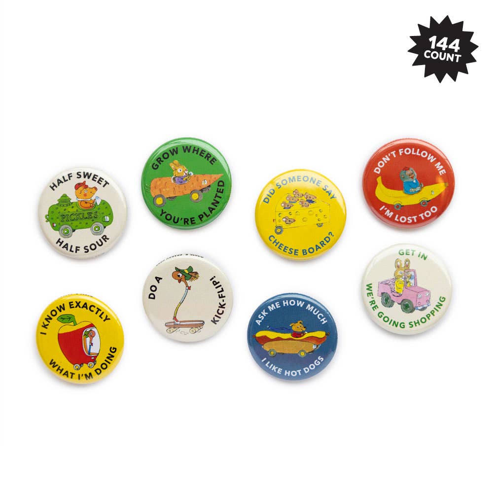 3P4 x Richard Scarry® - Button Box (Cars and Trucks)