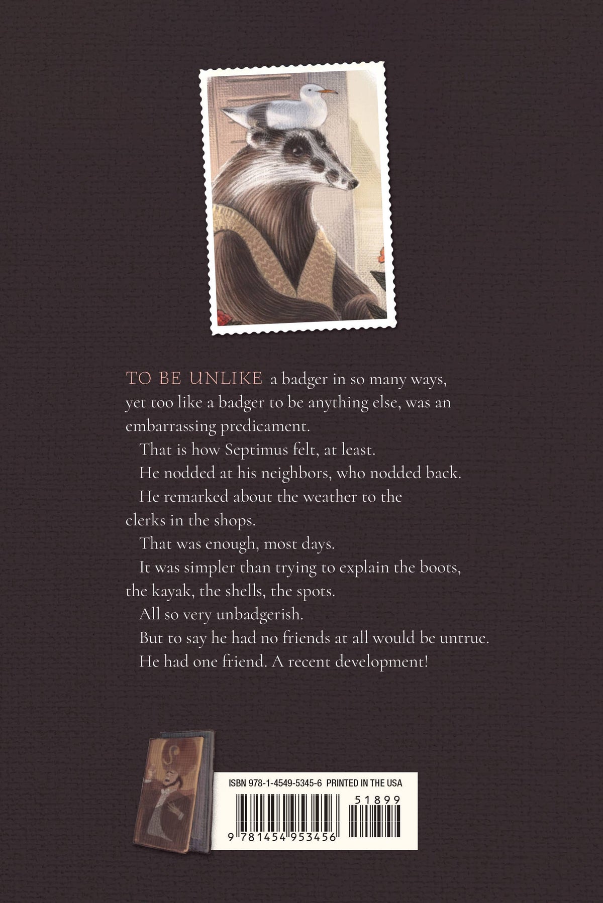 Bad Badger: A Love Story by Maryrose Wood (Hardcover)