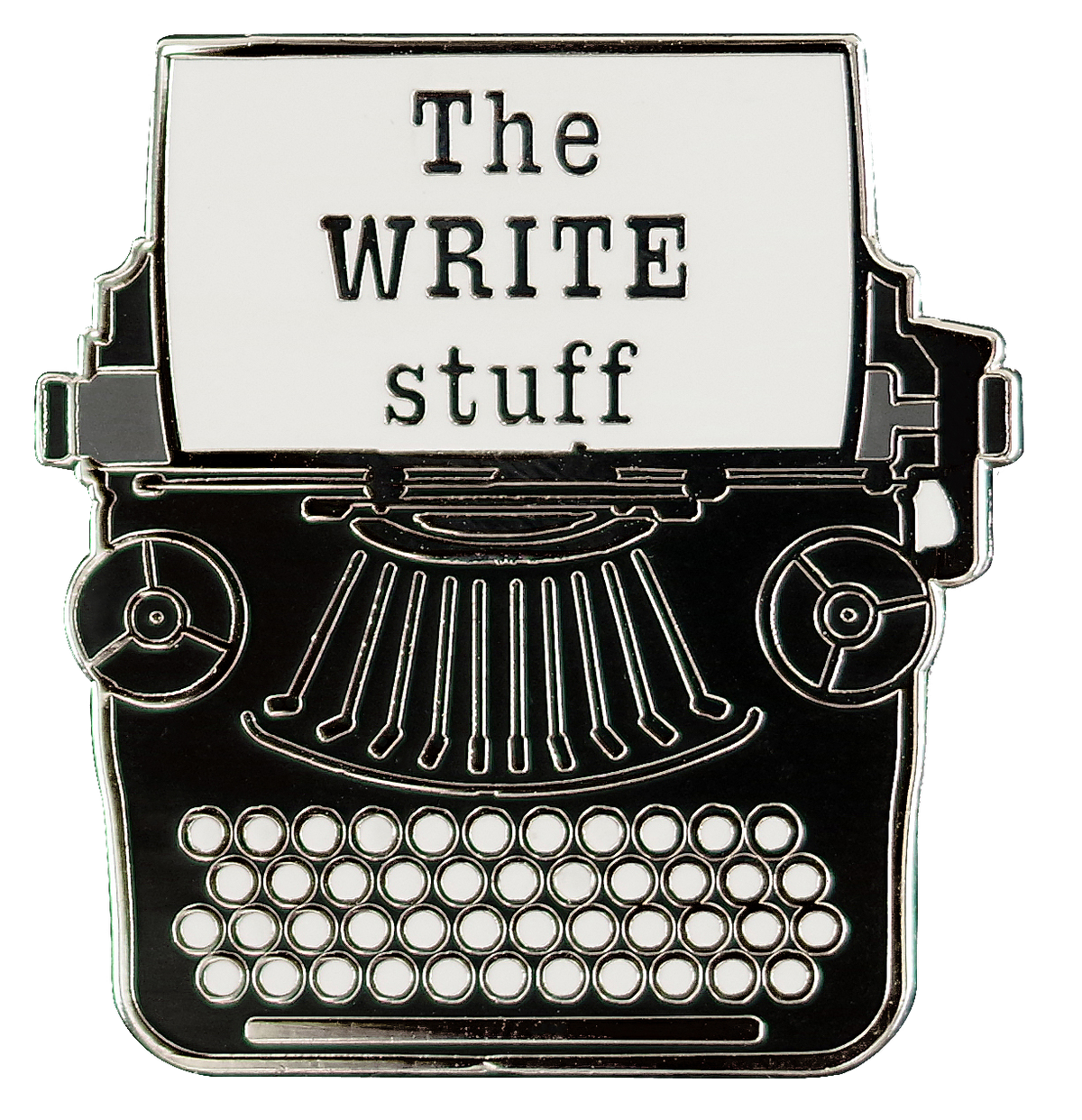 Typewriter Enamel Pin