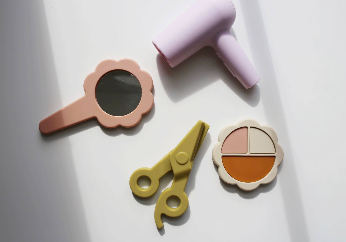 Silicone Hair and Makeup Play Set