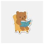 Reading Bear, Bookstore - Bookish Sticker