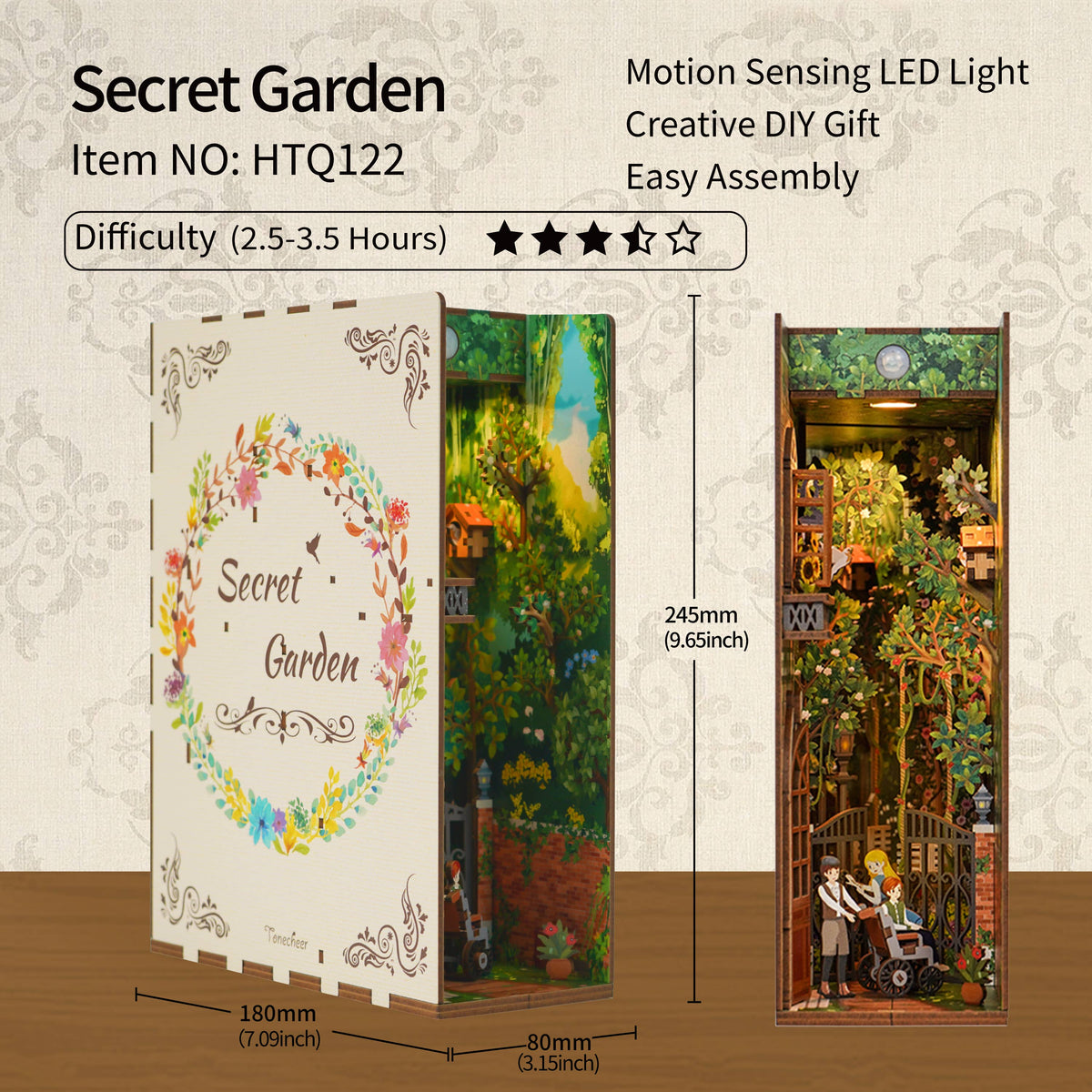 DIY Book Nook Kit: Secret Garden