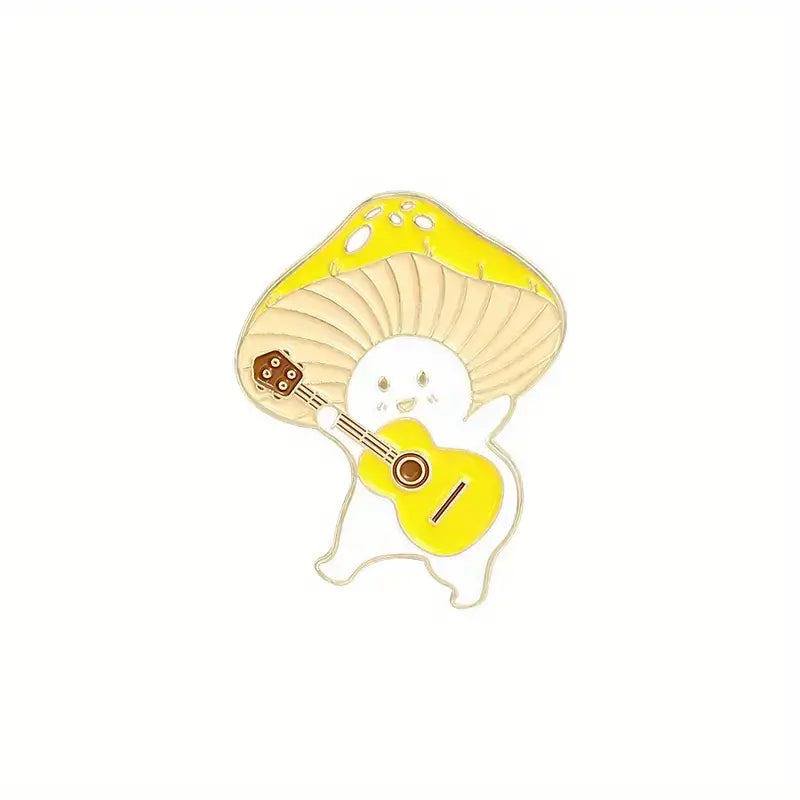Creative Mushroom Enamel Pins for Backpacks and Clothes