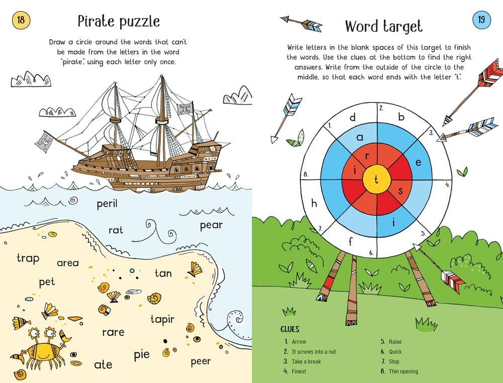 Word Puzzles and Games : Usborne