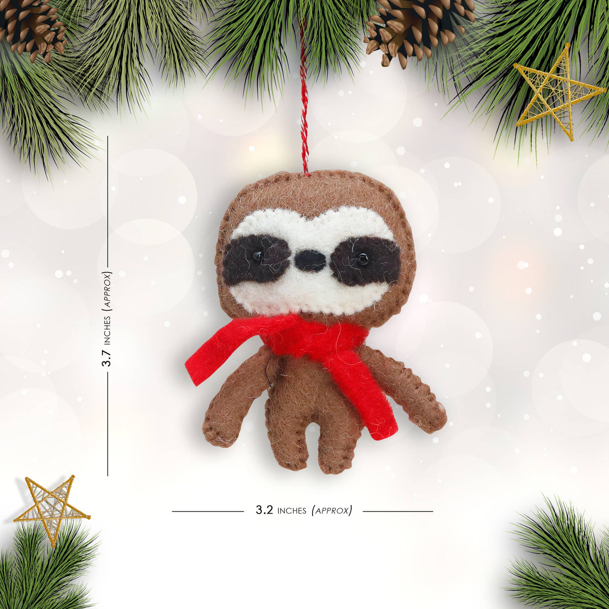 Felt Ornament Sloth