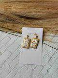 Sprinke Tart Polymer Clay Earrings | Food earrings