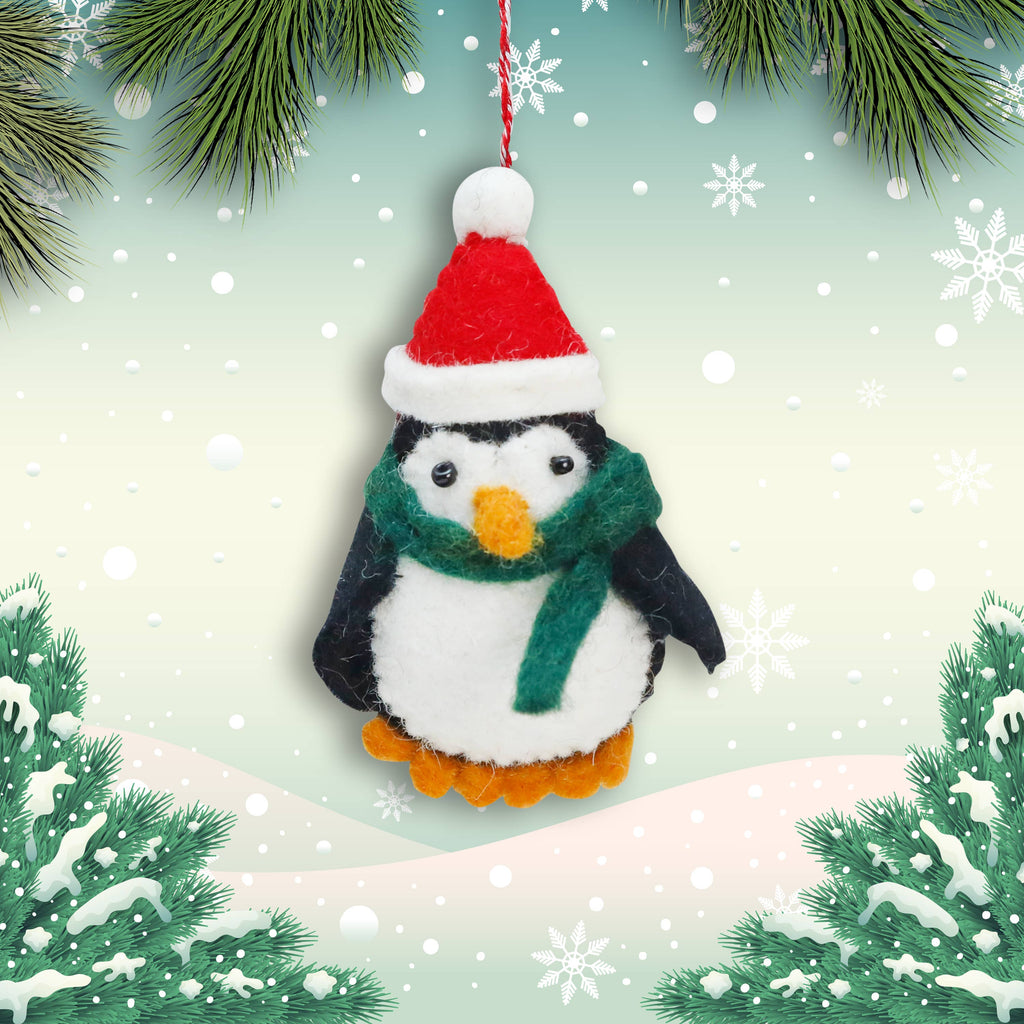 Felt Ornament Christmas Penguin