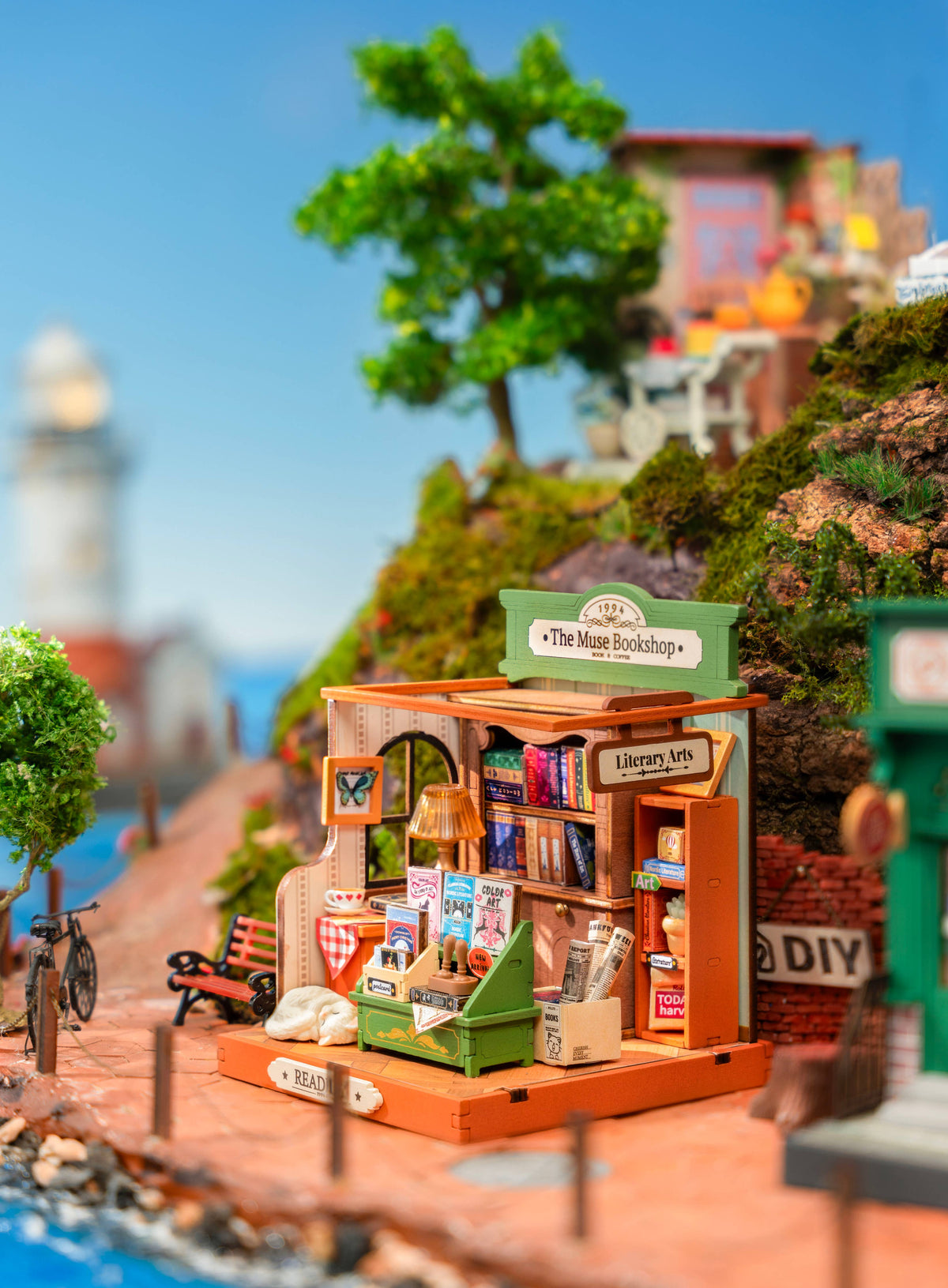 DIY Miniature House Kit: The Muse Bookshop