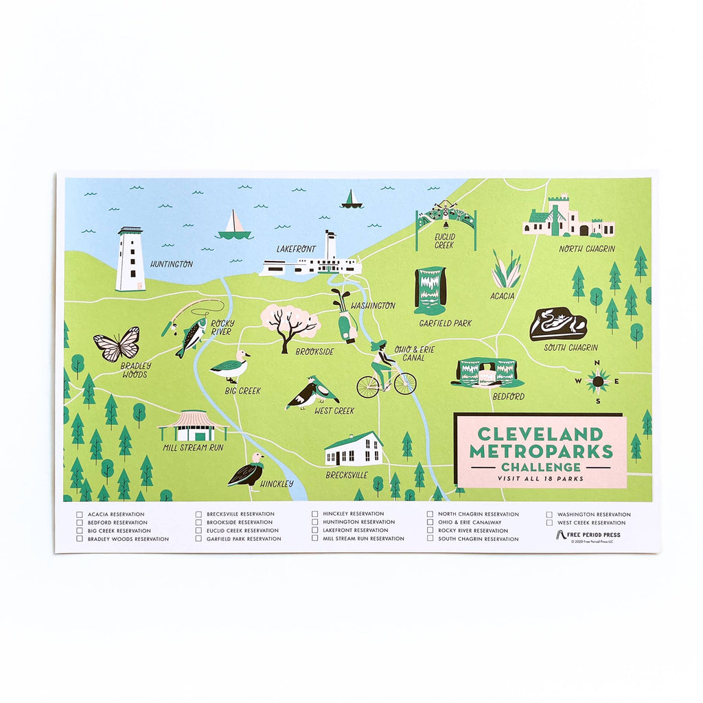 Cleveland Metroparks Challenge Map