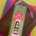 Book Nook Mushroom Woodland Bookmark with tassel