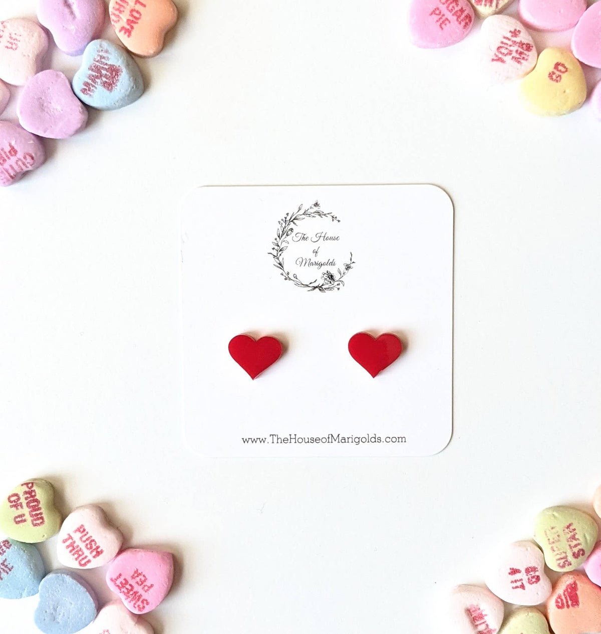 Heart Earrings, Valentine Earrings