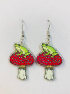 Acrylic Luna Moth Earrings Transformation, Regeneration gift