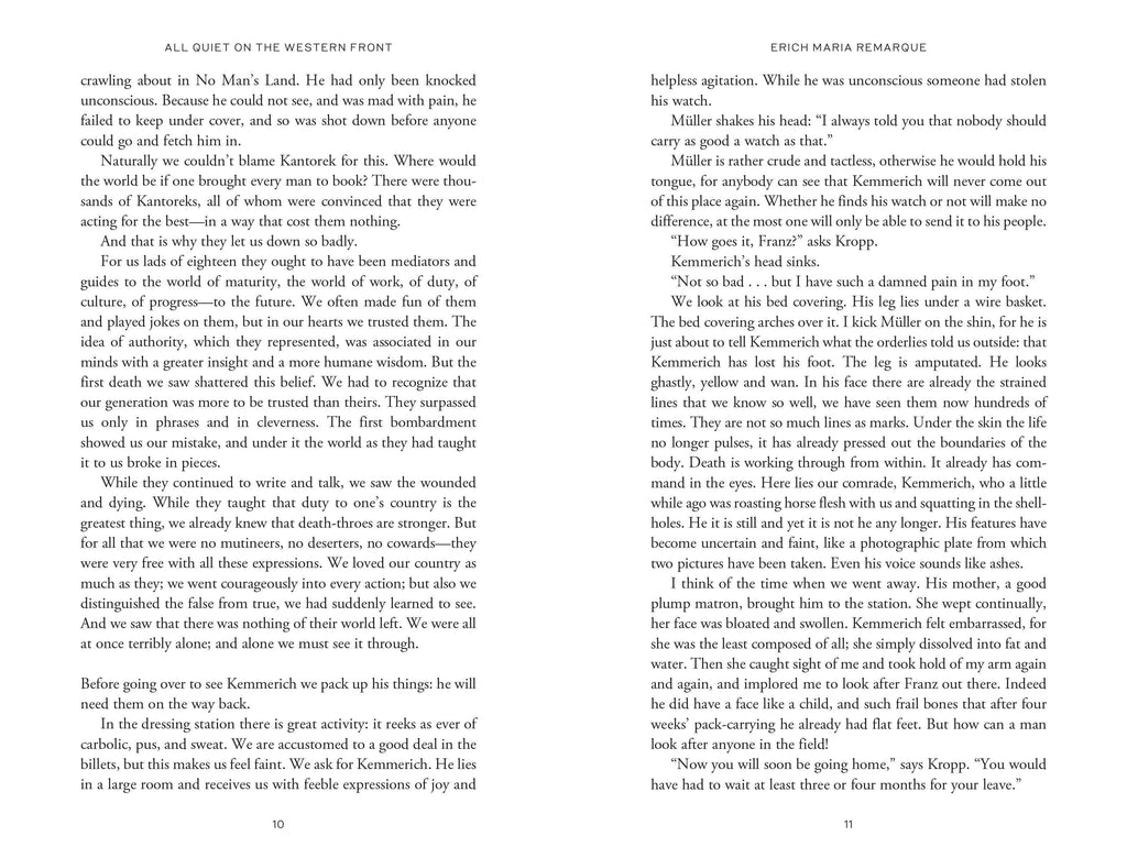 All Quiet on the Western Front by Erich Maria Remarque