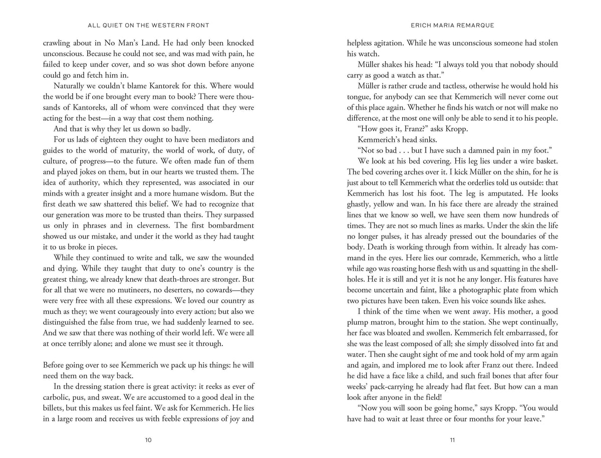 All Quiet on the Western Front by Erich Maria Remarque
