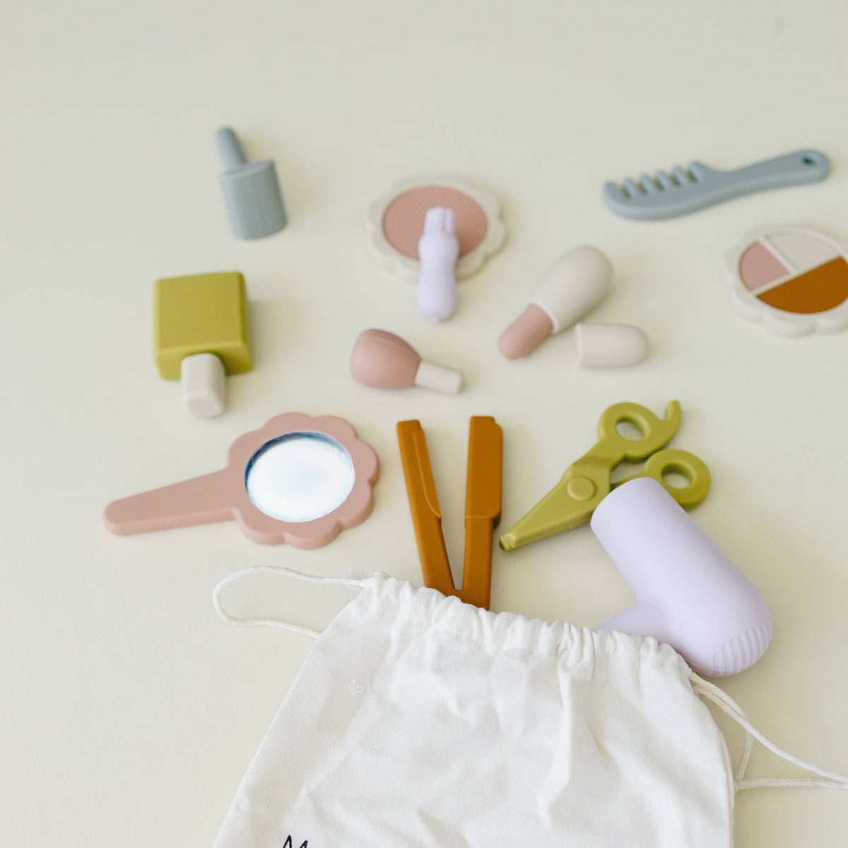 Silicone Hair and Makeup Play Set