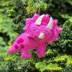 Felt Ornament Triceratops