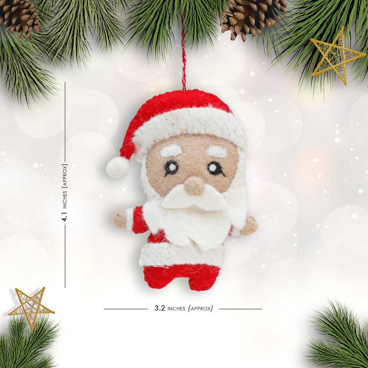 Felt Ornament Santa Claus
