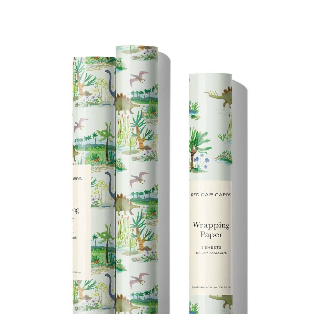 Dinosaurs wrapping paper