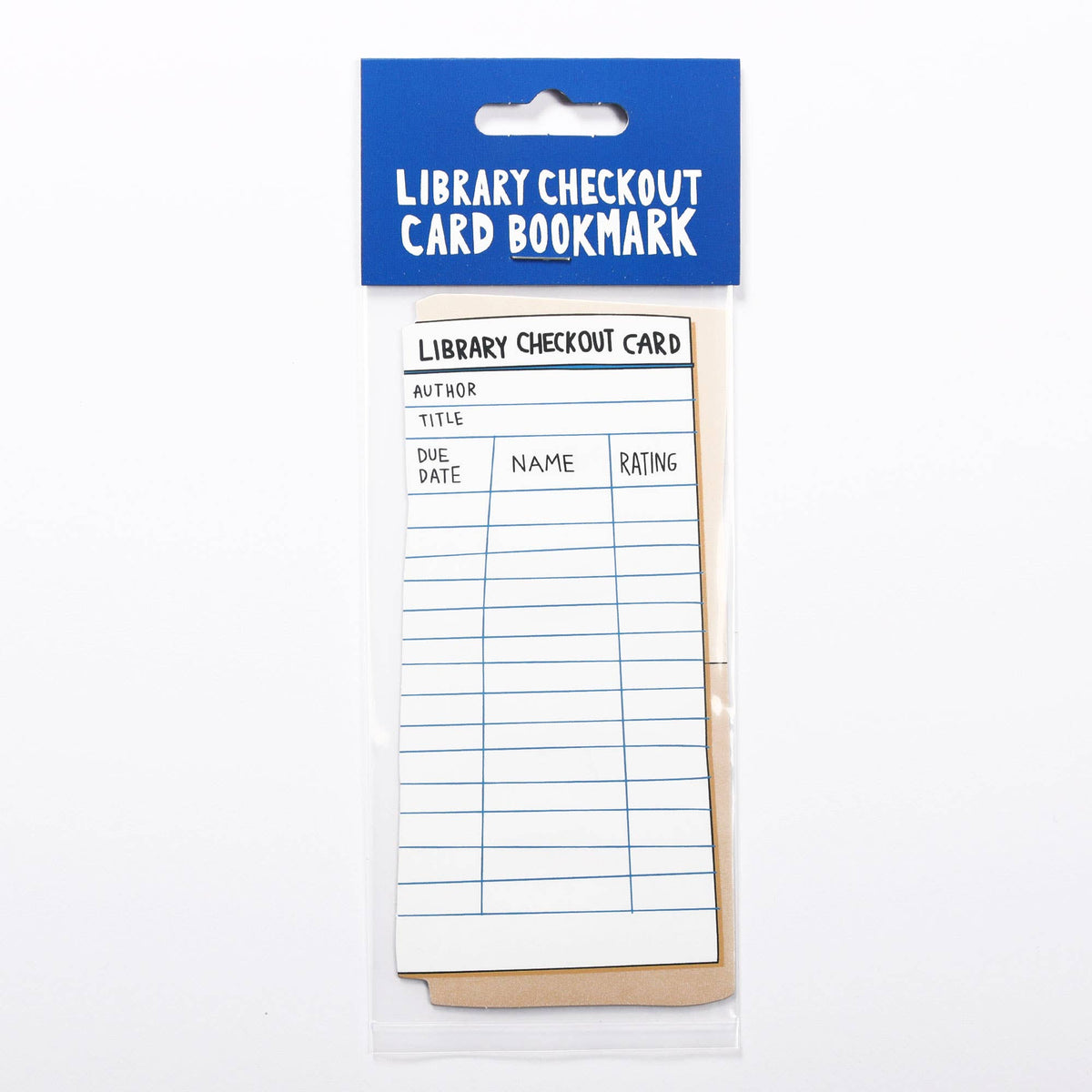 Library Card Bookmark (it's die cut!)