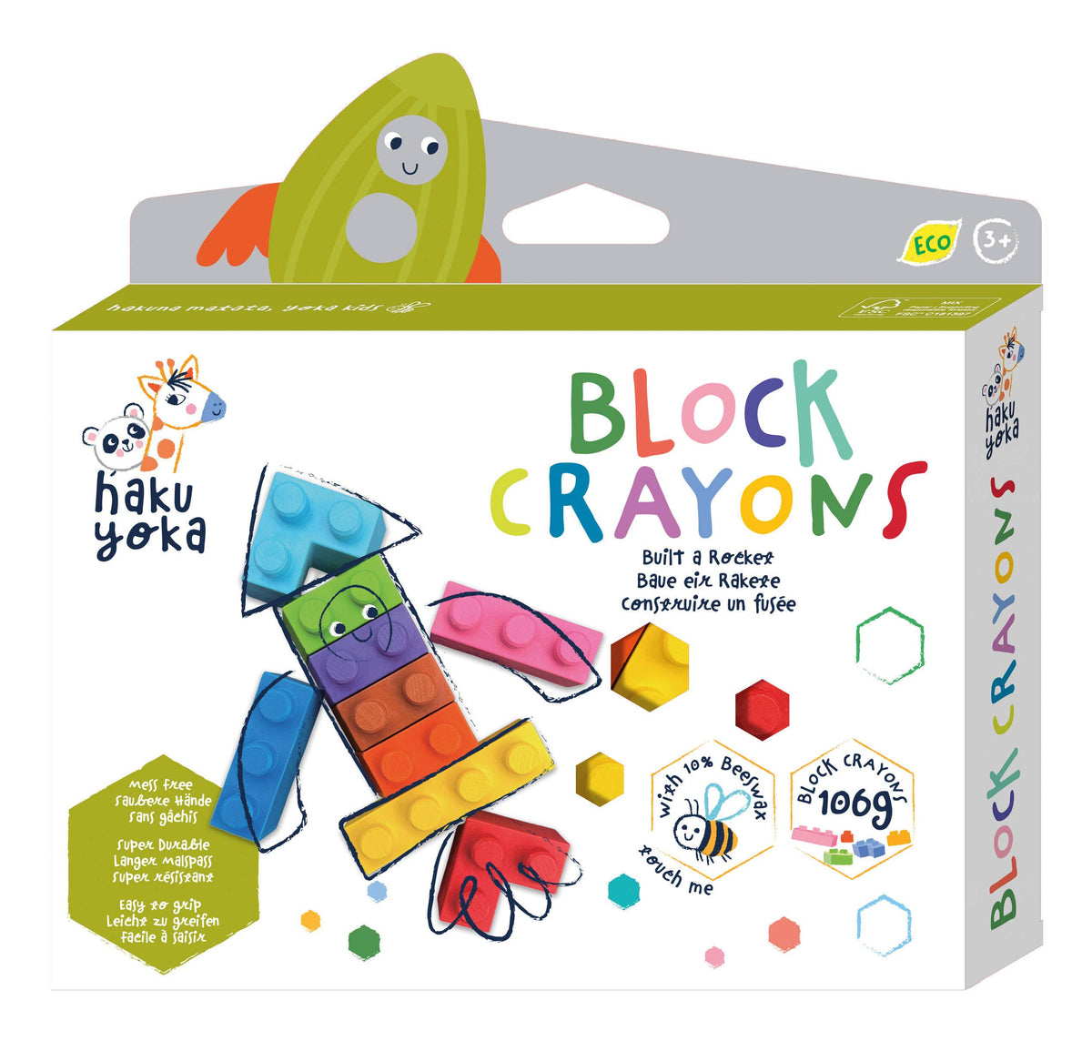 Haku Yoka - FULL Display Block Crayons, 9