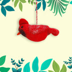 Felt Ornament Tuft Cardinal