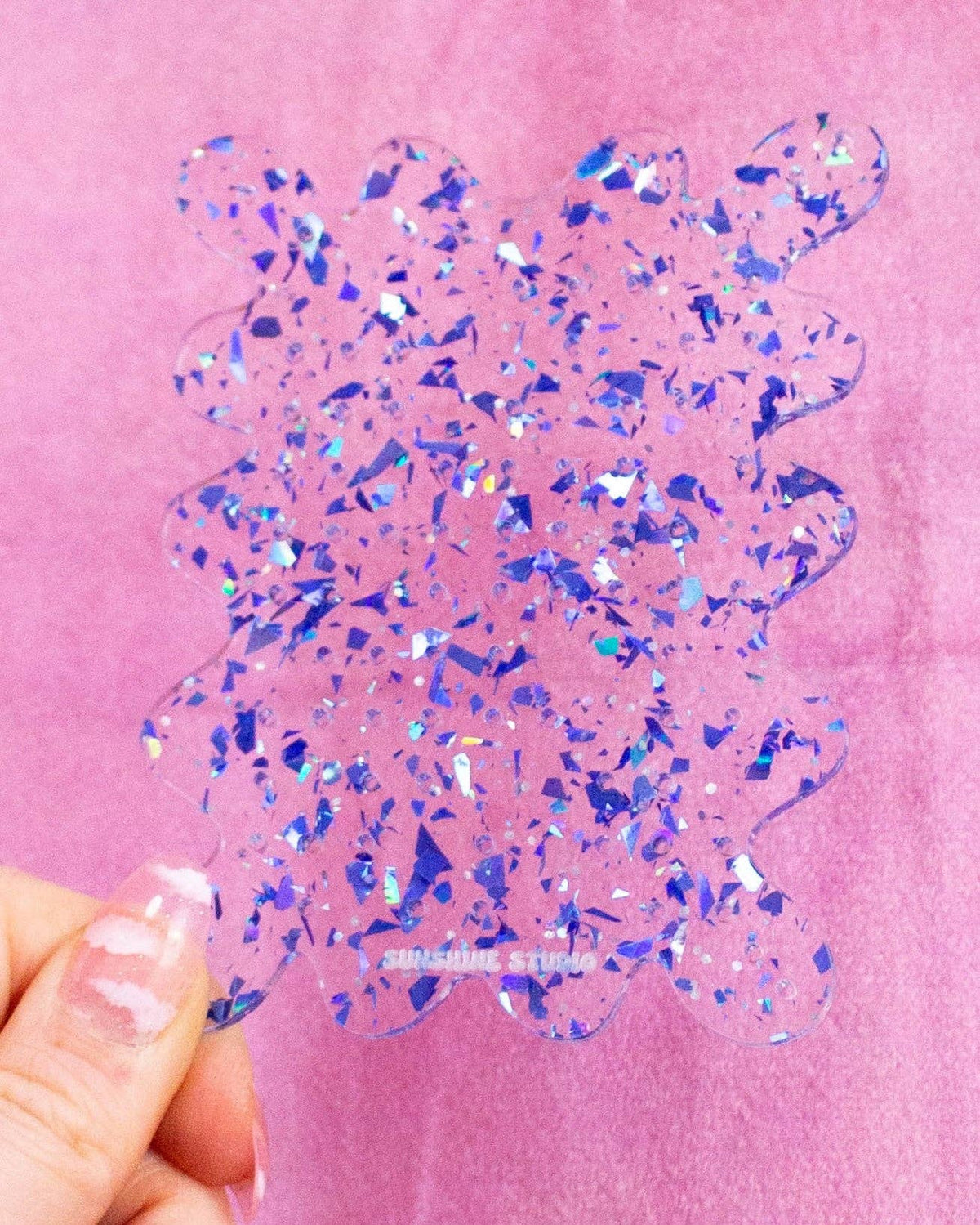 Blue Confetti Travel Earring Holder