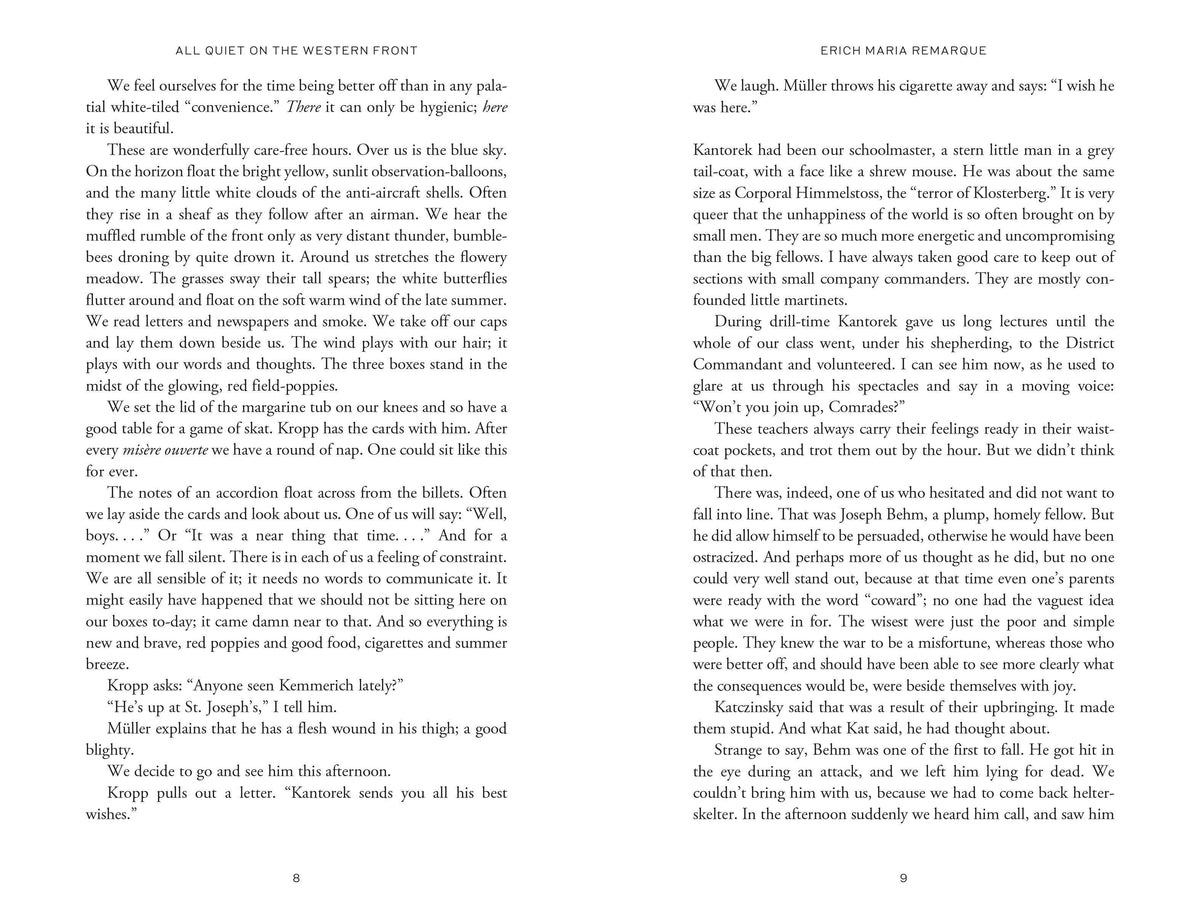 All Quiet on the Western Front by Erich Maria Remarque