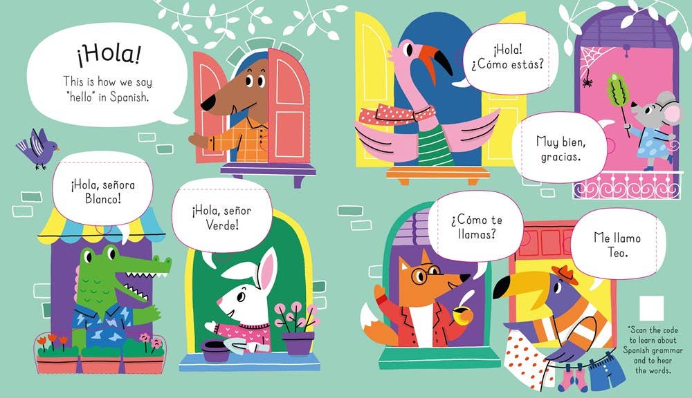 Lift-The-Flap First Spanish : Usborne