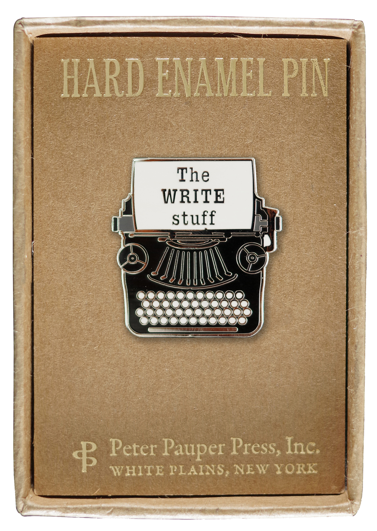 Typewriter Enamel Pin