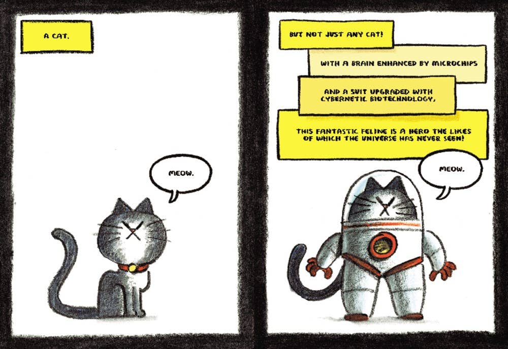 First Cat in Space Ate Pizza, The : hardcover