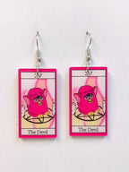 Acrylic Luna Moth Earrings Transformation, Regeneration gift