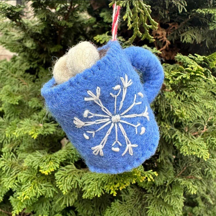 Felt Ornament Hot Cocoa