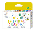 Haku Yoka - Spiral Crayons 24 COLORS
