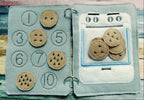Learn to count  - Toddler quiet book page - toddler busy book - counting from 1 -10 page - learning page - number page - busy book