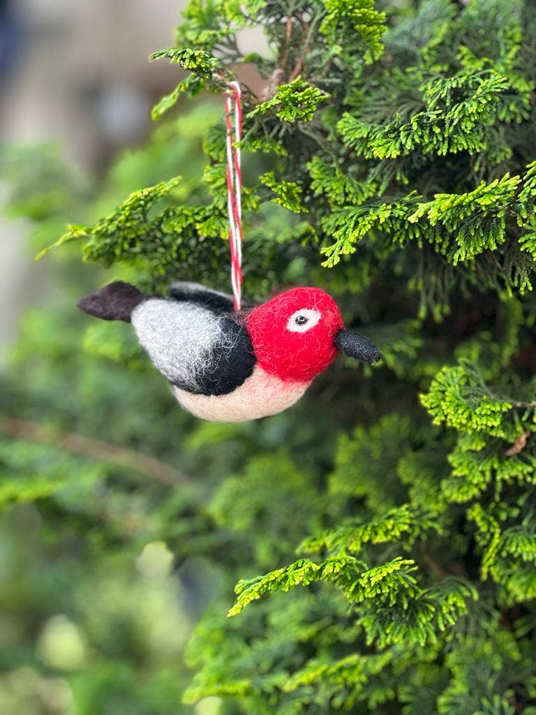 Felt Ornament Woodpecker