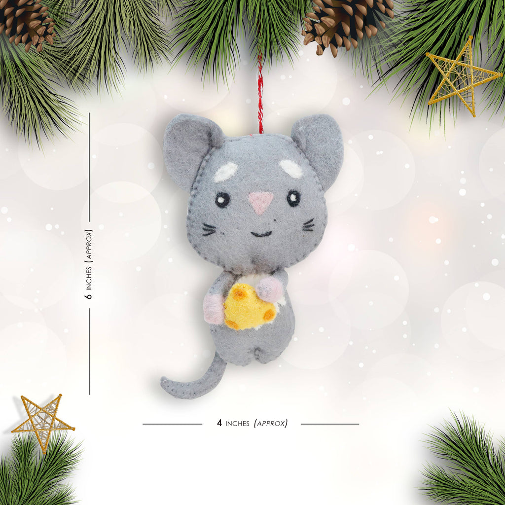 Felt Ornament Mouse