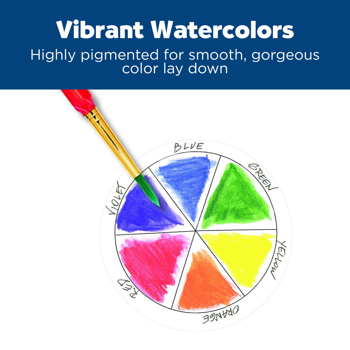 12 Grip Watercolor Pencils with Raised Grip - EcoPencils