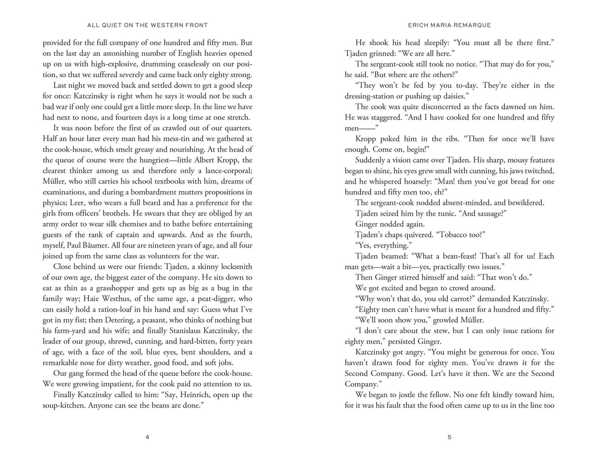 All Quiet on the Western Front by Erich Maria Remarque