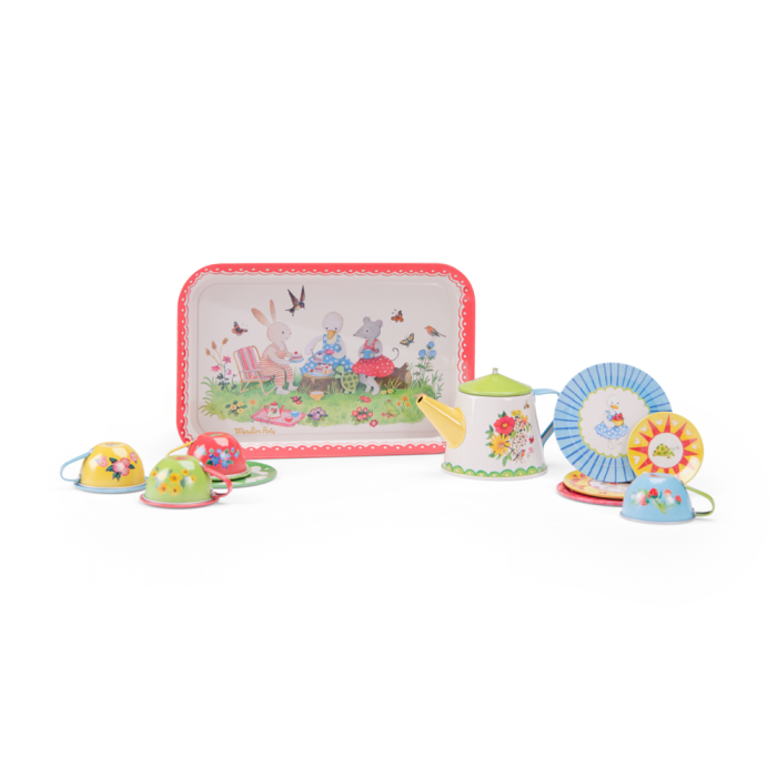 Metal tea set - The Big Family