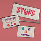 Checkered Stuff Pencil Pouch