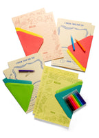 Kid Letters Notecard Set in Yellow